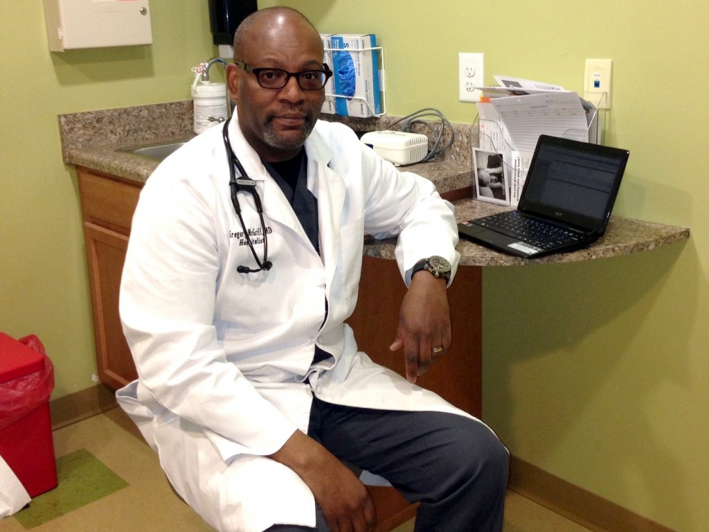 Dr. Gregory McGriff, who serves a predominantly white community, says he finds he has to communicate a bit more than his white colleagues to earn his patients' trust.