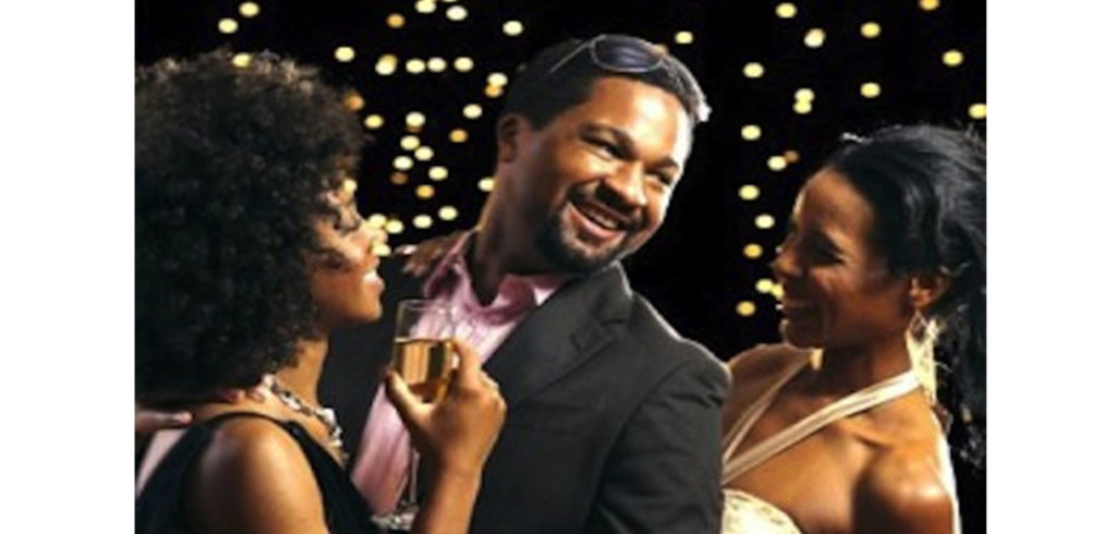 black guy with two girls