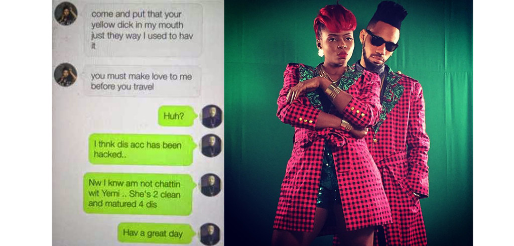 Yemi Alade’s Instagram Account Hacked, Sends Mischievous Message to Phyno yemi phyno