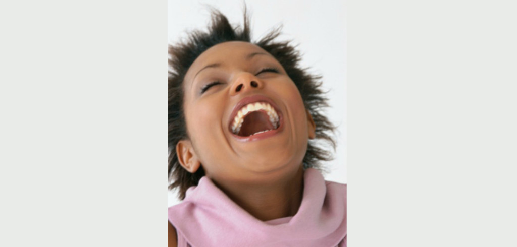 laughing black woman