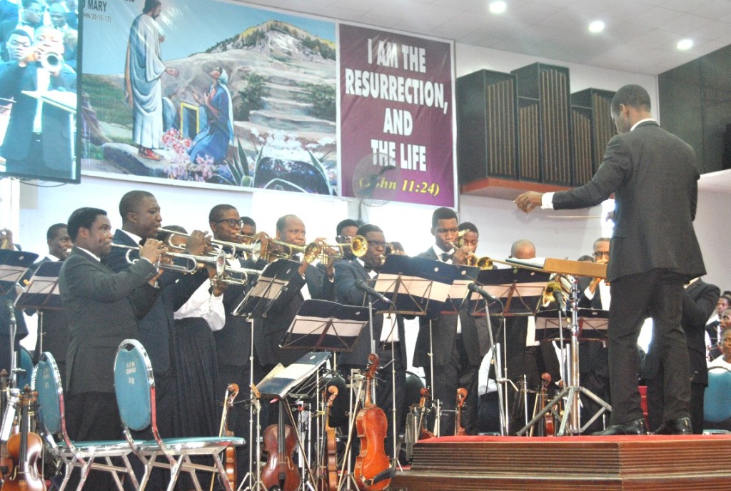 Cross Section of the Choir/Orchestra of Apostolic Faith Church