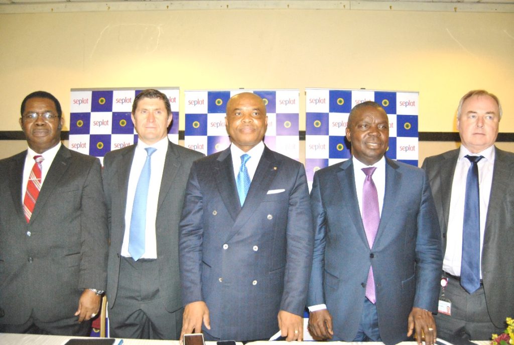 L-R: Non Executive Director, Seplat Petroleum Development Company Plc. Mr. Basil Omiyi; Chief Finance Officer Mr. Roger Brown; Chairman, Seplat, Mr. Ambrose Orjiako; Chief Executive Officer, Seplat, Augustine Ojunekwu; Chief Operating Officer, Seplat, Mr. Stuart Connal; during the 3rd Annual General Meeting of Seplat Petroleum Development Company Plc