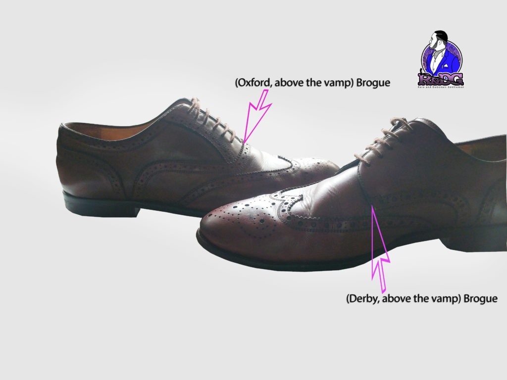 The difference between an above the vamp and below the vamp brogue, Nigerian male fashion editor stylist Chukwuemeka Anyiam-Osigwe, Lifestyle Fashion Tip on Pride Nigeria Magazine, Shoes their formality and functionality, 6 pairs of shoes every man needs and why 