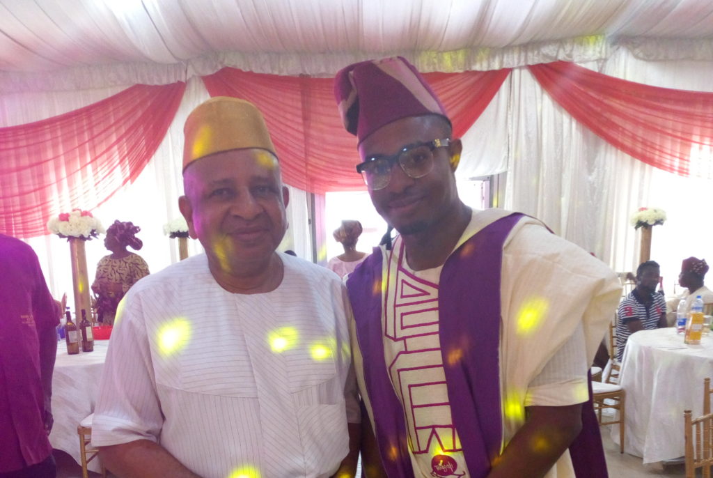 Publisher of Pride Magazine Nigeria and MC_Comedian Tosjah at a recent wedding in Lagos