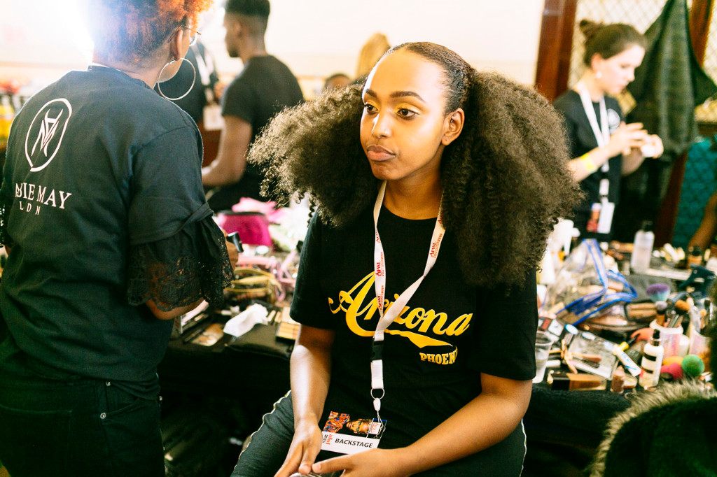 model, ponytail blowout, AFWN