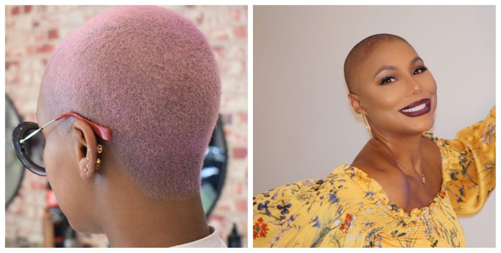 Bald hair trend