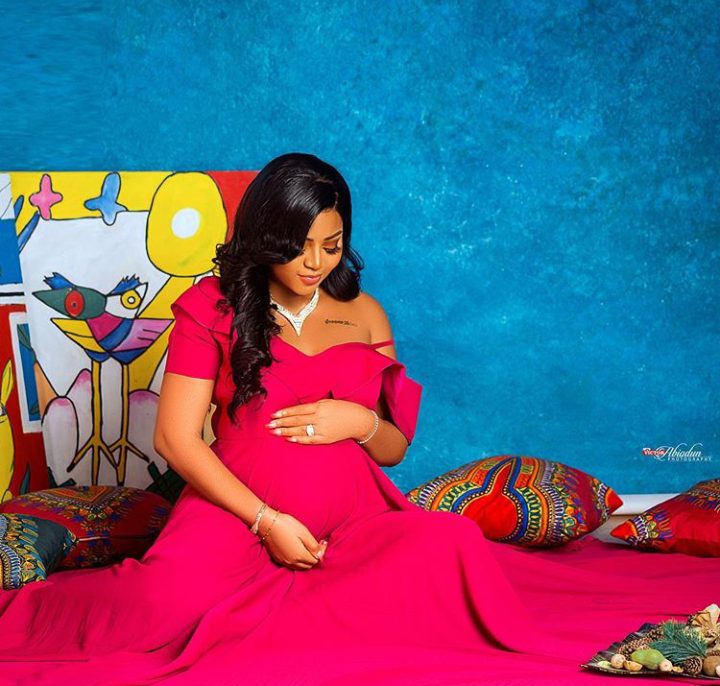 Actress, Regina Daniels shares lovely baby bump photos