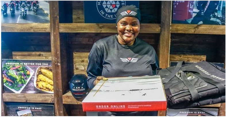 Nigerian lady becomes UAE’s first female delivery rider