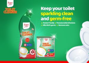 Keep your toilets clean and germ-free with Hypo cleaner