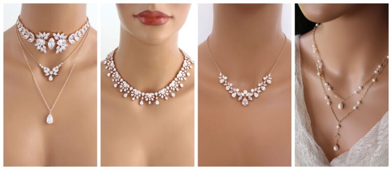 Things around the bride's neck