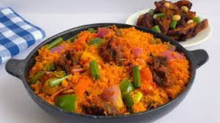 Garri Jollof on the menu