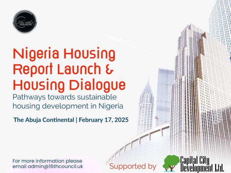 Exclusive Event on Nigeria’s Housing Sector: Addressing Challenges and Paving the Way for Sustainable Urban Development