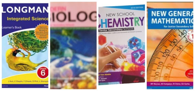 Science books we studied in Secondary school
