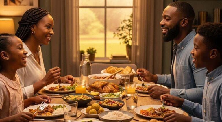 Family rituals we had before sitting down for dinner