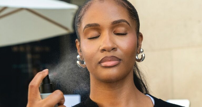How to apply makeup spray the right way